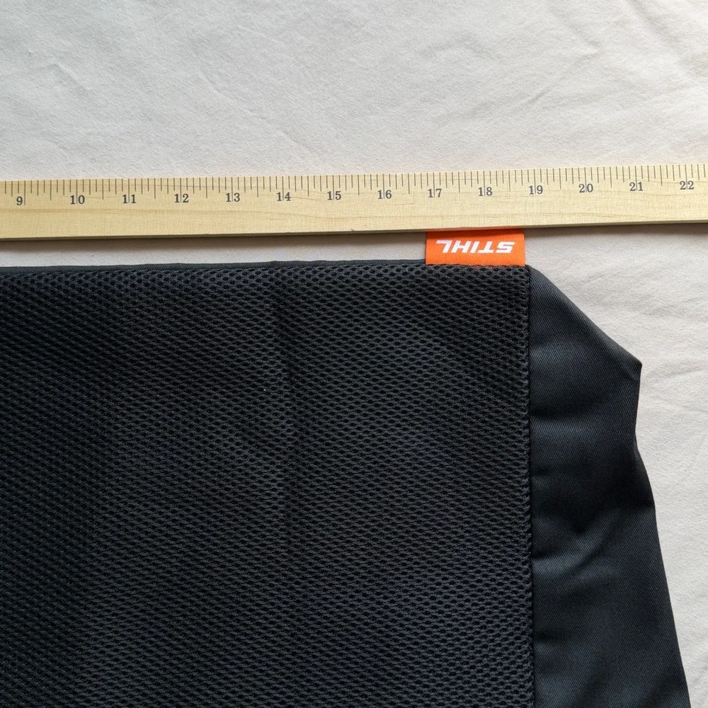 Stihl Black Mesh Drawstring Storage Bag Utility Accessory Pouch Orange Logo Tool